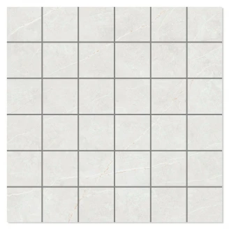 Marmor Mosaik Klinker <strong>Prestige</strong>  Vit Matt 30x30 (5x5) cm